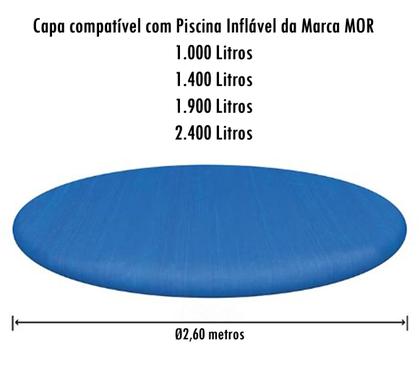 Imagem de Capa Piscina 1400 1900 Litros Inflável Circular Redonda