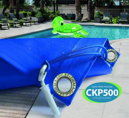 Imagem de Capa Piscina CKP500 7x3.5 Metros Polietileno + Kit Fixação