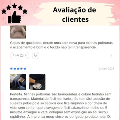 Imagem de Capa Poltrona Decorativa modelo Opala para sala, quarto e escritório