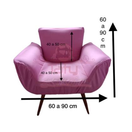 Imagem de Capa Poltrona Decorativa modelo Opala para sala, quarto e escritório