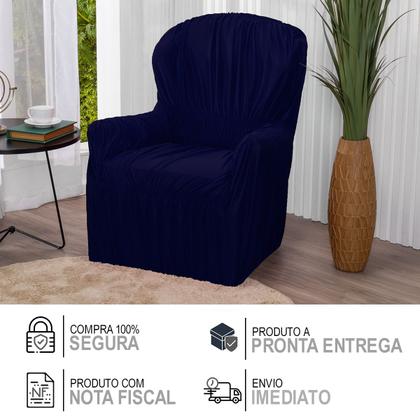 Imagem de Capa Poltrona do Papai 1 Lugar Malha Gel Elasticada Protetor Marinho- Shop Casa Nobre