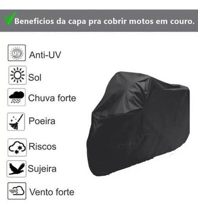Imagem de Capa Pra Moto Impermeável Proteção Contra Sol Chuva Raios Uv