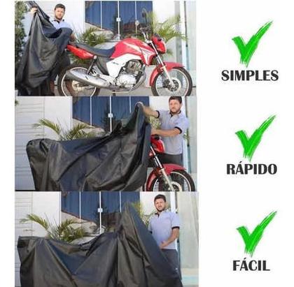 Imagem de Capa Pra Moto Impermeável Proteção Contra Sol Chuva Raios Uv