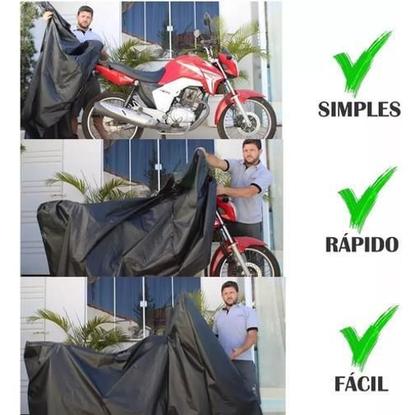 Imagem de Capa Pra Moto Impermeável Proteção Contra Sol Chuva Raios Uv
