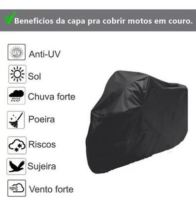 Imagem de Capa Pra Moto Impermeável Proteção Contra Sol Chuva Raios Uv