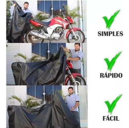 Imagem de Capa Pra Moto Impermeável Proteção Contra Sol Chuva Raios Uv