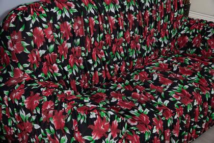 Imagem de Capa Pra Sofá 3 E 2 Lugares Malha Gel 21 Elásticos Estampada