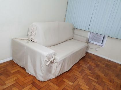 Imagem de Capa pra Sofá Retrátil e Reclinável de até 2,35m em Gorgurão com Laços Ajustáveis