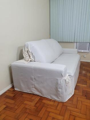 Imagem de Capa pra Sofá Retrátil e Reclinável de até 3,25m em Gorgurão com Laços Ajustáveis