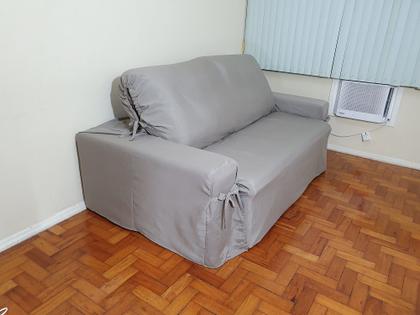 Imagem de Capa pra Sofá Retrátil e Reclinável de até 3,25m em Gorgurão com Laços Ajustáveis