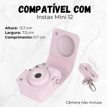Imagem de Capa Premium Protetora Com Alça Para Câmera Instax Mini 12