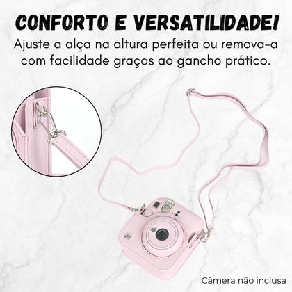 Imagem de Capa Premium Protetora Com Alça Para Câmera Instax Mini 12