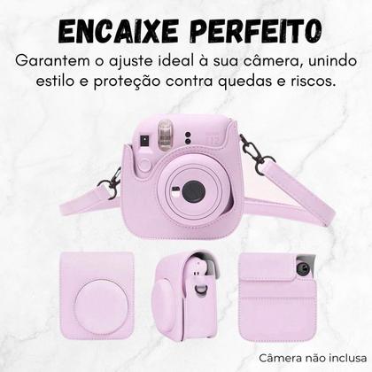Imagem de Capa Premium Protetora Com Alça Para Câmera Instax Mini 12