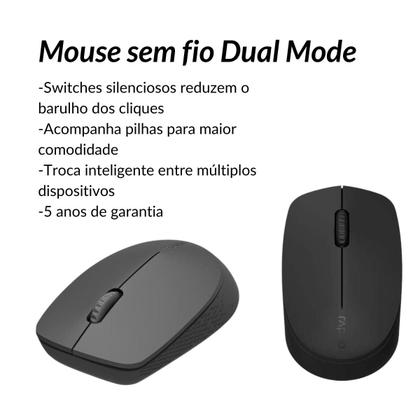 Imagem de Capa preta com Teclado e Mouse p/ Tablet Android Tipo C de 7 a 8.7 polegadas