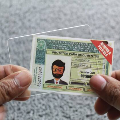 Imagem de Capa Proteção Carteira Motorista Capinha Cnh - Kit 200 Peças