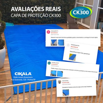 Imagem de Capa Proteção de Piscina 4,5x4 Metros CK300 Micras Polietileno Kit de Instalação Proteção contra Sujeira, Poeira e Folhas