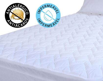 Imagem de Capa Protetor Colchão Solteiro 78x188 Impermeável 100% Algodão - BF Colchões