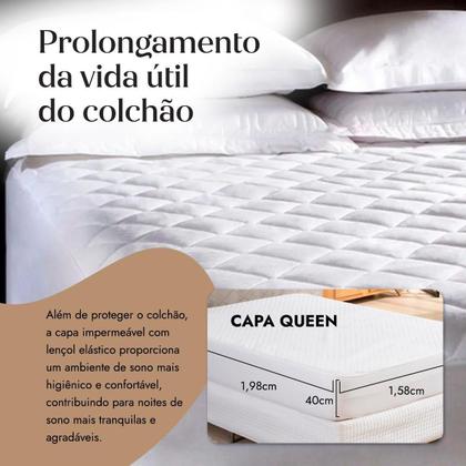 Imagem de Capa Protetor de Colchão Box Solteiro Impermeável Elástico