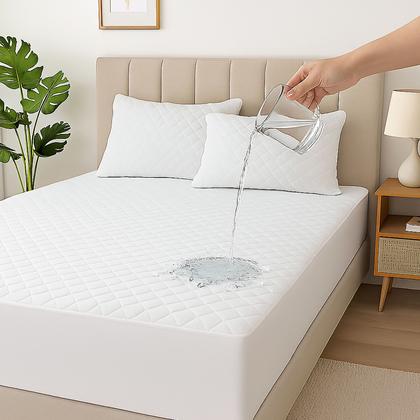 Imagem de Capa Protetor de Colchão Impermeavel 01 Peça Casal Padrão Box Matelado Com Elastico Silencioso Proteção