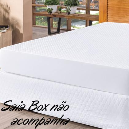 Imagem de Capa Protetor de Colchão King Impermeável Box Branco