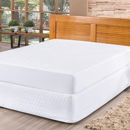Imagem de Capa Protetor de Colchão King Impermeável Box Branco