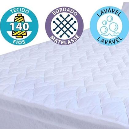 Imagem de Capa Protetor De Colchão Viuva Impermeável 100% Algodão BF Colchões
