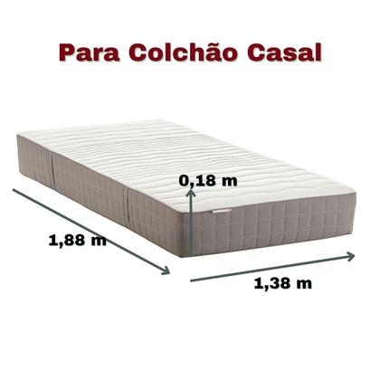 Imagem de Capa Protetor Para Colchão Casal Padrão Estampada Zíper