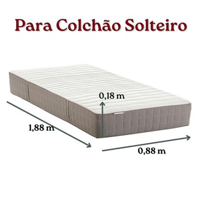 Imagem de Capa Protetor para Colchão Solteiro Padrão Estampada com Zíper