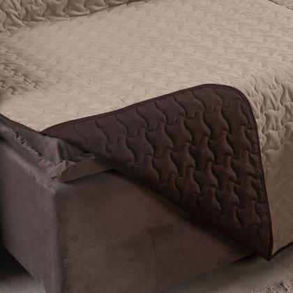 Imagem de Capa Protetor Sofa Retratil Reclinavel 1,80m 02 Modulos Shield 400 Fios Dupla Face Bolso Lateral