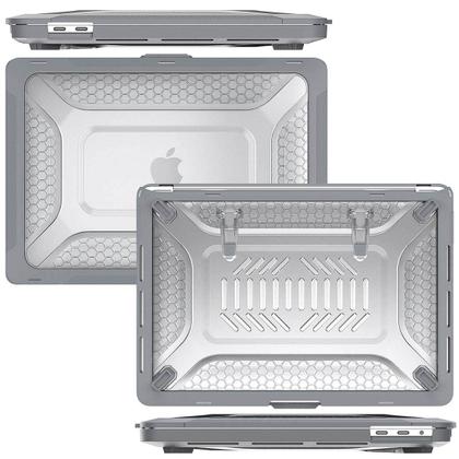 Imagem de Capa Protetora Anti Impacto Compatível Com Macbook Air 13.6 pol A3113 CorCinza