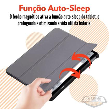 Imagem de Capa Protetora Anti Impacto Para Galaxy Tab A9+ Auto-Sleep