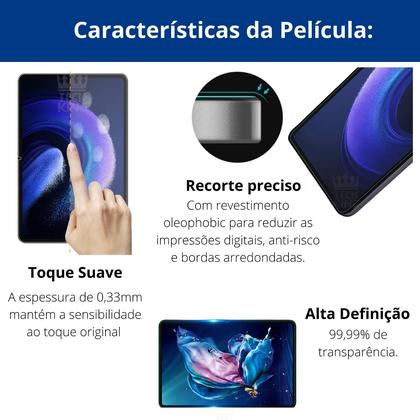 Imagem de Capa Protetora Anti Impacto Para Xiaomi Pad 6 + Pel. vidro