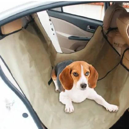 Imagem de Capa protetora banco carro dobravel transporte pet cachorro gato verde