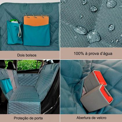 Imagem de Capa Protetora Banco Carro Pet Cao Gato Cachorro - Premium
