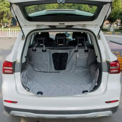 Imagem de Capa Protetora Banco Carro Pet Cao Gato Cachorro Tecido Premium - Cinza