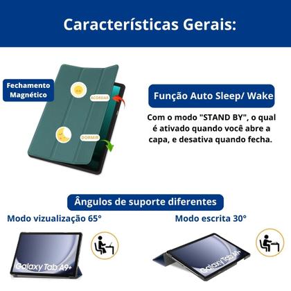 Imagem de Capa protetora + caneta para Tab A9 Plus 11 + pelicula vidro