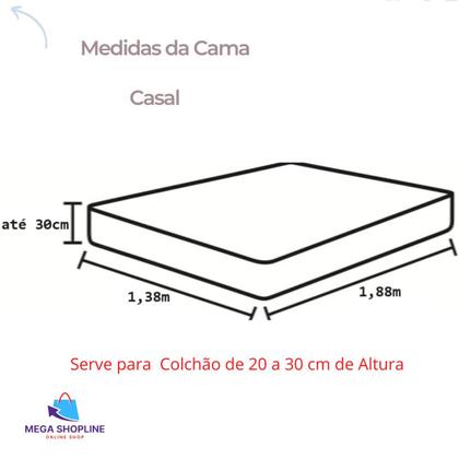 Imagem de Capa Protetora  Colchão Casal C/ Zíper Cama Box Antialérgica