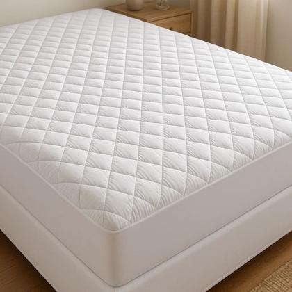 Imagem de Capa Protetora Colchão Queen Antiácaro e Antialérgica Matelassê 170 Fios Toque Pêssego Suave e Silenciosa Tecido Respiravel