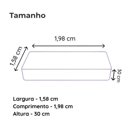 Imagem de Capa Protetora Colchão Queen Antiácaro e Antialérgica Matelassê 170 Fios Toque Pêssego Suave e Silenciosa Tecido Respiravel