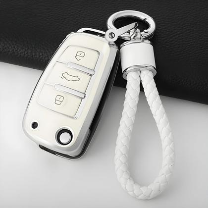 Imagem de Capa Protetora De Chave De Carro Audi TPU Para A3 A4 A6 Q3 Q5 Q7 Sem Chave