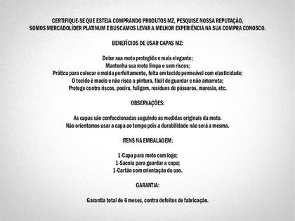 Imagem de Capa Protetora De Cobrir Moto Benelli TRE Com Logo