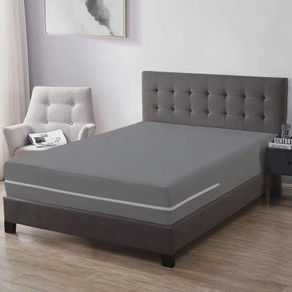 Imagem de Capa Protetora de Colchão Casal  em Poliester  Tingido com Zíper