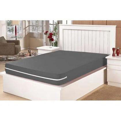 Imagem de Capa Protetora de Colchão Casal  em Poliester  Tingido com Zíper