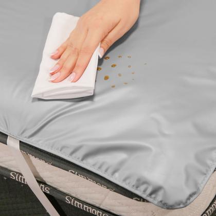 Imagem de Capa Protetora de Colchão Impermeável Casal Queen 158x198cm com Elástico Variação:Cinza