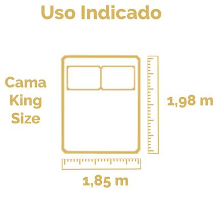Imagem de Capa Protetora de Colchão King Size Tecido Matelado Impermeável Hipoalergênico Anti Ácaro Não Esquenta