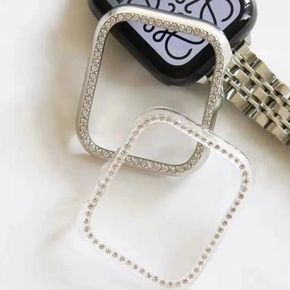 Imagem de Capa Protetora De Diamante Para Apple Watch Series 9 8 7 6 SE 5 38mm 44mm 40mm 41mm 45mm 42mm IWatch