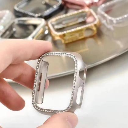 Imagem de Capa Protetora De Diamante Para Apple Watch Series 9 8 7 6 SE 5 38mm 44mm 40mm 41mm 45mm 42mm IWatch