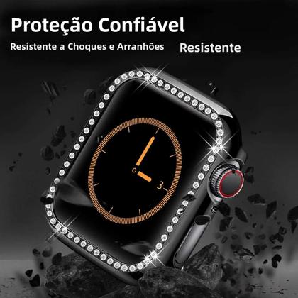 Imagem de Capa Protetora De Diamante Para Apple Watch Series 9 8 7 6 SE 5 38mm 44mm 40mm 41mm 45mm 42mm IWatch