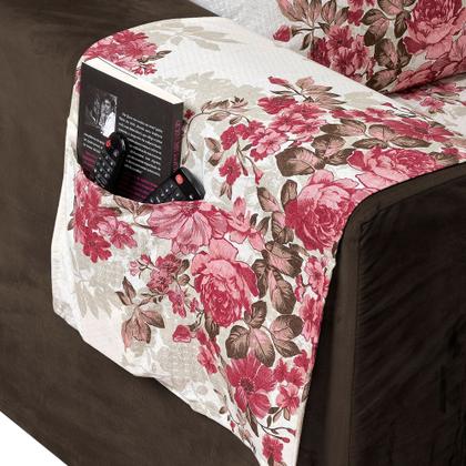 Imagem de Capa Protetora De Sofá Retrátil 1,80m De Largura 2 Partes Estampado Com Laço Para Amarrar