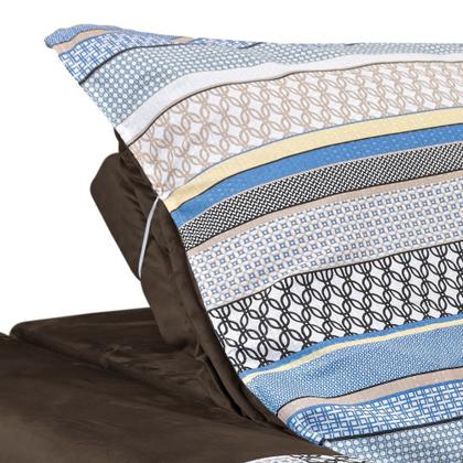 Imagem de Capa Protetora De Sofá Retrátil 1,80m De Largura 2 Partes Estampado Com Laço Para Amarrar